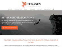 Tablet Screenshot of pegasusfunding.co.uk